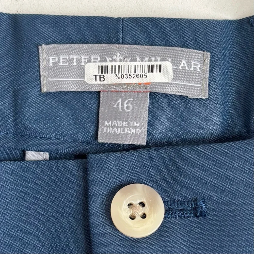 Peter Millar Wicking Performance Golf Shorts Mens 46 Navy Blue